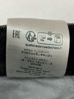 メゾンマルジェラ Maison Margiela スラッシュ ディテール カット アウト ジーンズ SLASH DETAIL CUT OUT JEANS DENIM BLACK 黒 S51LA0051 S30743 デニム 無地 グレー 104LB-7
