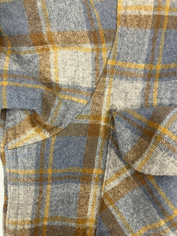 ペンドルトン PENDLETON 70's 70年代 ウール チェックシャツ ボードシャツ  ネルシャツ 開襟 オープンカラー ボックス vintage ヴィンテージ MADE IN USA アメリカ製  長袖シャツ ベージュ Mサイズ 101MT-5361