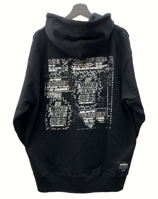 ウィンダンシー WIND AND SEA × NIIMI HIROKI にいみ ひろき Zip Up Sweatshirt ジップ アップ スウェットシャツ パーカー フルジップ 黒 WDS-C-NIM-24-Q4-01 パーカ ロゴ ブラック Lサイズ 104MT-578