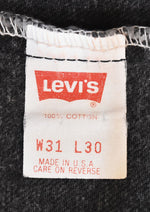 リーバイス Levi's 90s 550 後染めブラック Made in USA 90's USA製 デニム ブラック 31/30 103MB-580