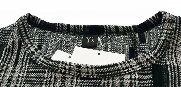 ワイズ Y's  yohji yamamoto チェックデザイン 長袖 カットソー  YR-T69-072  2 トップスその他 チェック ブラック 103MT-417