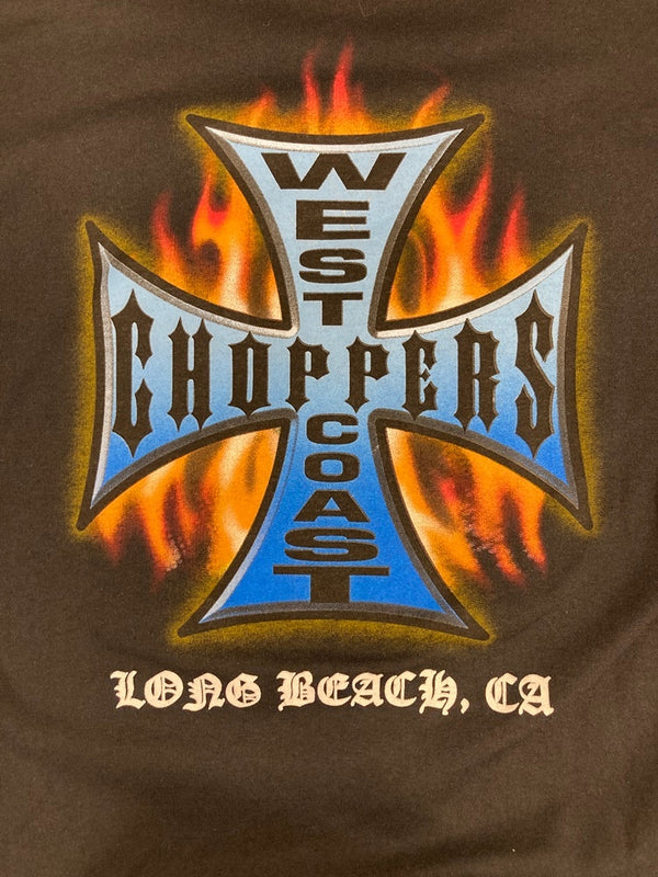 ウエストコーストチョッパーズ  West Coast Choppers WCC ロゴプリント ロングスリーブTシャツ ロンT ブラック 101MT-3363