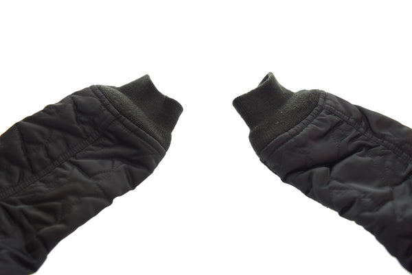 アベイシングエイプ A BATHING APE MA-1 キルティング フライトジャケット 001HJB801010X ジャケット ブラック Mサイズ 103MT-3174