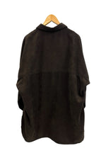 アンセルム ANCELLM VEGAN LEATHER SKIPPER LONG LS ZIP SHIRT ヴィーガンレザースキッパーロングロングスリーブジップシャツ ANC-SH43 サイズ2 長袖シャツ ブラウン 101MT-4986