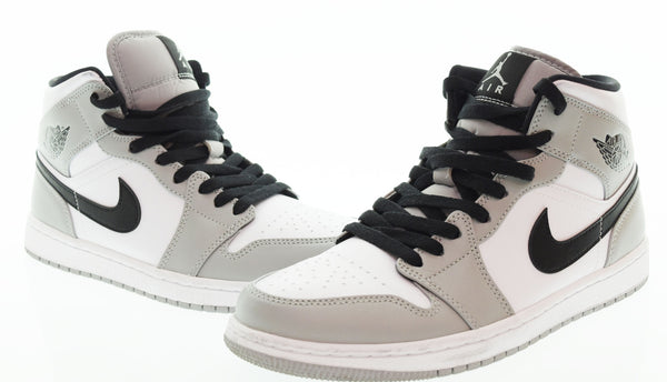 ナイキ NIKE Air Jordan 1 Mid Light Smoke Grey エアジョーダン1 ミッド ライトスモークグレースニーカー 554724-092 メンズ靴 スニーカー グレー 26cm 103S-909