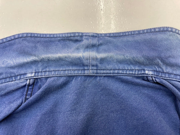 ヴィンテージ vintage 60s~ 60年代 ユーロワーク フレンチ カバーオール ワークジャケット コットンツイル フェード 青 ジャケット 無地 ブルー 104MT-1329
