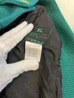 ア フュー グッド キッズ A FEW GOOD KIDS A'GEM/9 × .kom ROCKET COLLEGE JACKET ロケットカレッジ スタジアムジャンパー スタジャン  XL ジャケット グリーン LLサイズ 101MT-5070