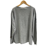 ハーレーダビッドソン HARLEY DAVIDSON 00's ©2004 シールドロゴ プリント モーターサイクル 袖プリント XL ロンT グレー LLサイズ 101MT-4110