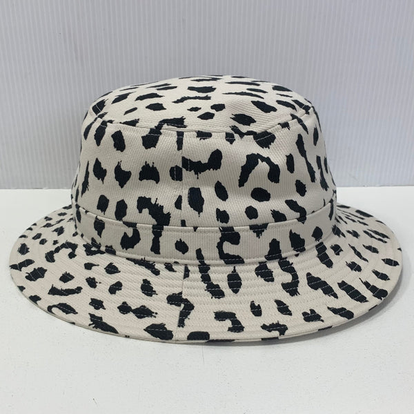 【中古】ワコマリア WACKO MARIA BUCKET HAT バケットハット レオパード柄 21FW-WMA-HA02 帽子 メンズ帽子 ハット ホワイト Lサイズ 201goods-659