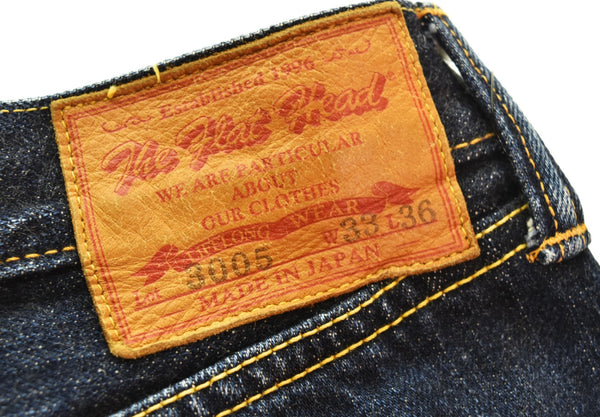 フラットヘッド   THE FLAT HEAD 14.5oz  5ポケット ストレート デニムパンツ FN3005N1 デニム ブルー 33 103MB-552