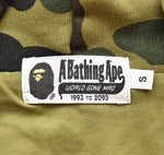 ア ベイシング エイプ A BATHING APE 1st Camo Heavy Wash Cropped Fit Zip Hoodie ファースト カモ ウォッシュ加工 ジップ 001ZPL301308M パーカ グリーン Sサイズ 103MT-2410