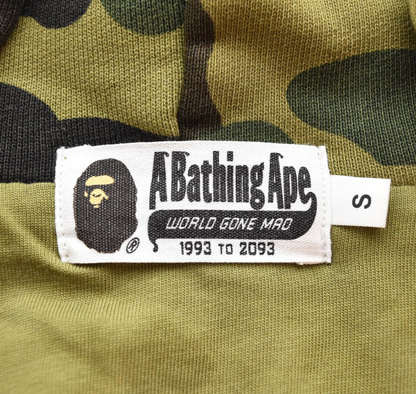 ア ベイシング エイプ A BATHING APE 1st Camo Heavy Wash Cropped Fit Zip Hoodie ファースト カモ ウォッシュ加工 ジップ 001ZPL301308M パーカ グリーン Sサイズ 103MT-2410