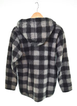 ヒステリックグラマー HYSTERIC GLAMOUR バッファロー チェック フリース ジップパーカー 0253CF10 パーカ ブラック Lサイズ 103MT-3115