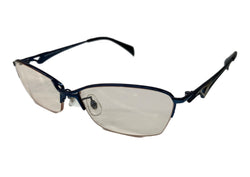 サムライ翔 SAMURAI SHO 伊達メガネ アイウェア 眼鏡 青 SP-007-Y12 眼鏡・サングラス 眼鏡 無地 ブルー 104G-46