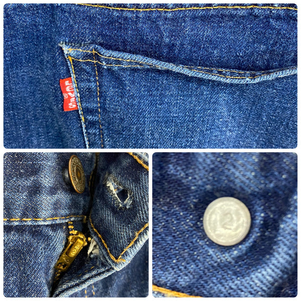 【曜日割引対象外】 ヴィンテージ vintage 70's リーバイス Levi's 517 66前期 W36 ボタン裏2 デニム ブルー 201MB-851 VB