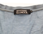 ヒステリックグラマー HYSTERIC GLAMOUR ヒスガール ビッグロゴ 長袖 カットソー ロンT 0221CL03 ロンT ブルー Sサイズ 103MT-3193