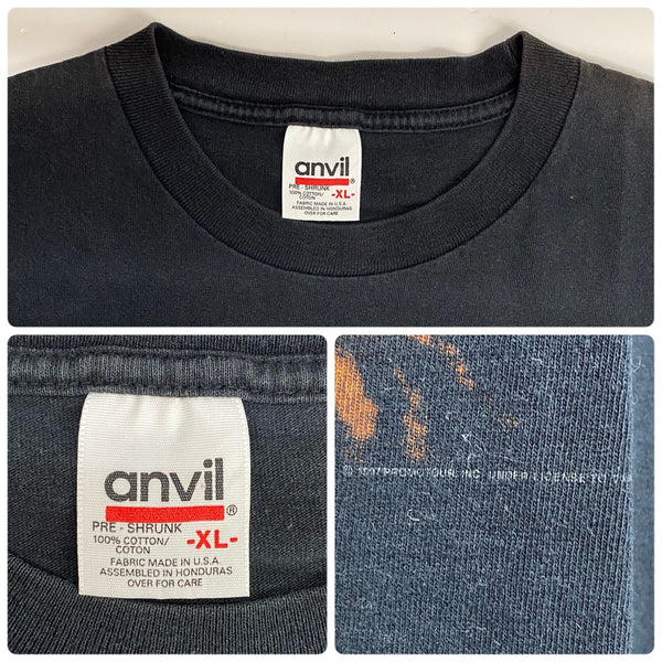 【曜日割引対象外】 ヴィンテージ vintage 90's The Rolling Stones “Bridges to Babylon” World Tour USA製 Tシャツ ブラック XLサイズ 201MT-4397 VB