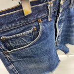 【曜日割引対象外】 リーバイス Levi's 60's 70's 501 BIG E カットオフ ショートパンツ W33 デニム ブルー 201MB-1107 VB