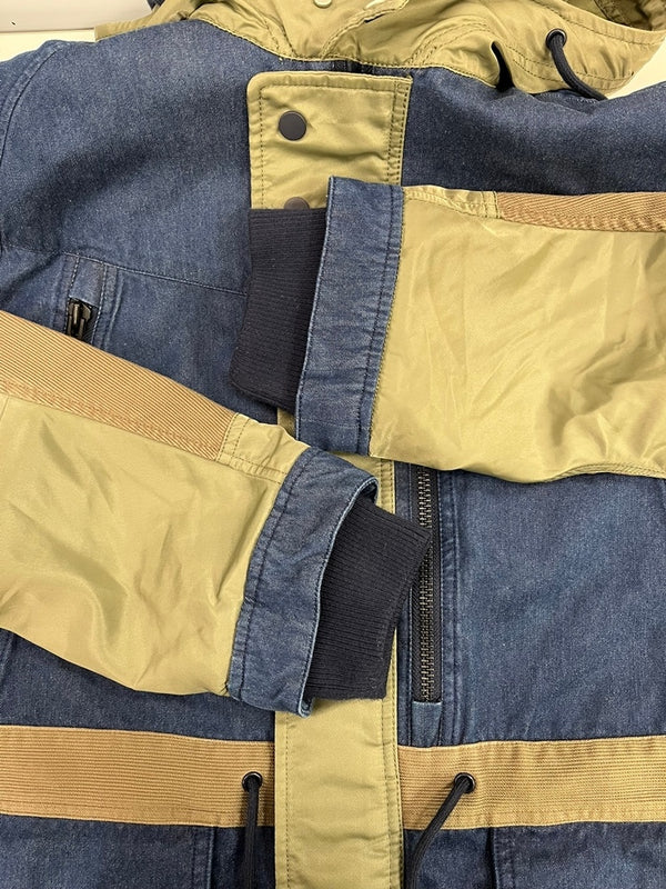 リーバイス Levi's Levi’s Made & Crafted® × White Mountaineering ホワイトマウンテニアリング MODS COAT モッズコート アウター デニム切替 ジャケット ブルー Lサイズ 101MT-5288