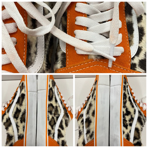 シュプリーム SUPREME Vans Leopard Old Skool Orange メンズ靴 スニーカー オレンジ 29.0cmサイズ 201-shoes1332