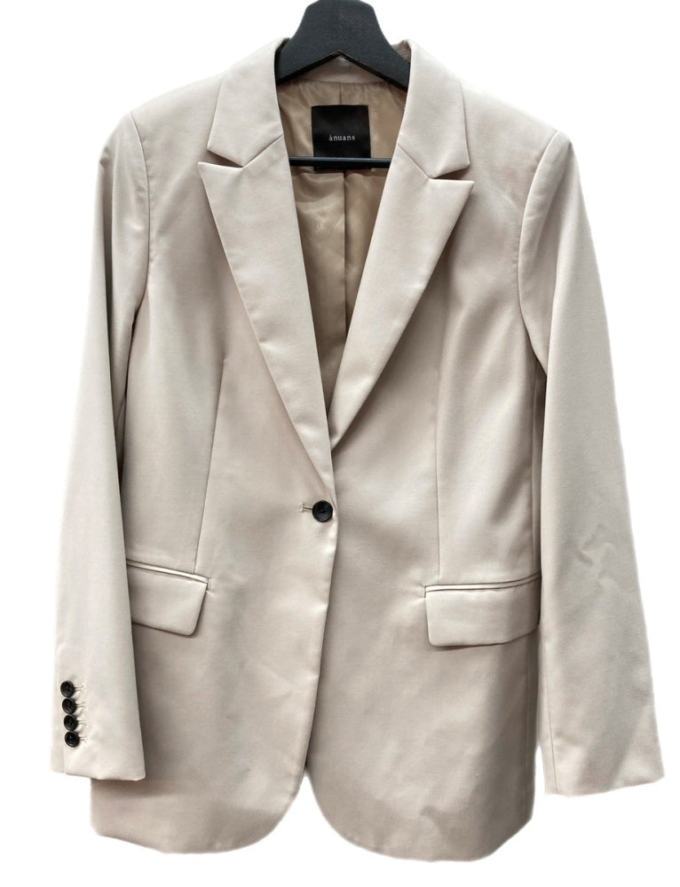 アニュアンス anuans ウールブレンドシングルジャケット （KHAKI BEIGE