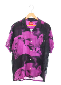 シュプリーム SUPREME 19ss Bela Lugosi Rayon Shirt ベラ ルゴシ レーヨン オープンカラーシャツ 半袖シャツ ブラック Mサイズ 103MT-1543