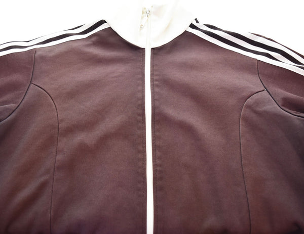 アディダス adidas 90s トラックジャケット ジャージ  袖ライン ジャケット ブラウン Lサイズ 103MT-3030