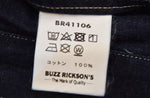 バズリクソンズ BUZZ RICKSON'S TROUSERS WORKING DENIM メタルボタン シンチバック ワーキングデニム BR41106 デニム ブルー 103MB-690