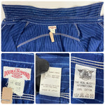 【曜日割引対象外】 リアルマッコイズ The REAL McCOY’S THE DOUBLE DIAMOND ウォバッシュストライプワークシャツ 長袖シャツ ブルー 16サイズ 201MT-4364 VB