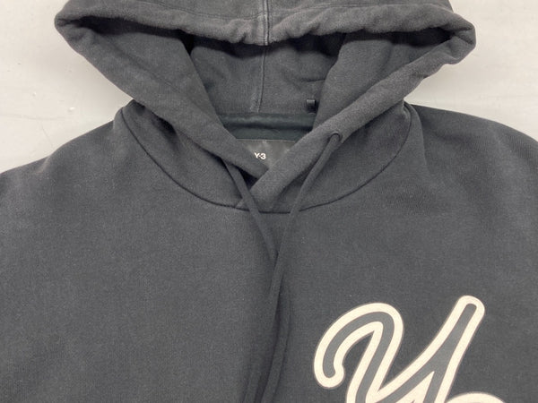 ワイスリー Y-3 GFX GRAPHIC LOGO HOODIE グラフィック ロゴ フーディ パーカー スウェット 黒 パーカ ワンポイント ブラック Sサイズ 104MT-1119