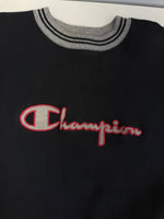 チャンピオン Champion 90s～ ヴィンテージ vintage 刺繍タグ リバースウィーブ REVERSE WEAVE US古着 スクリプトロゴ リブライン 黒  スウェット ブラック Lサイズ 101MT-4156