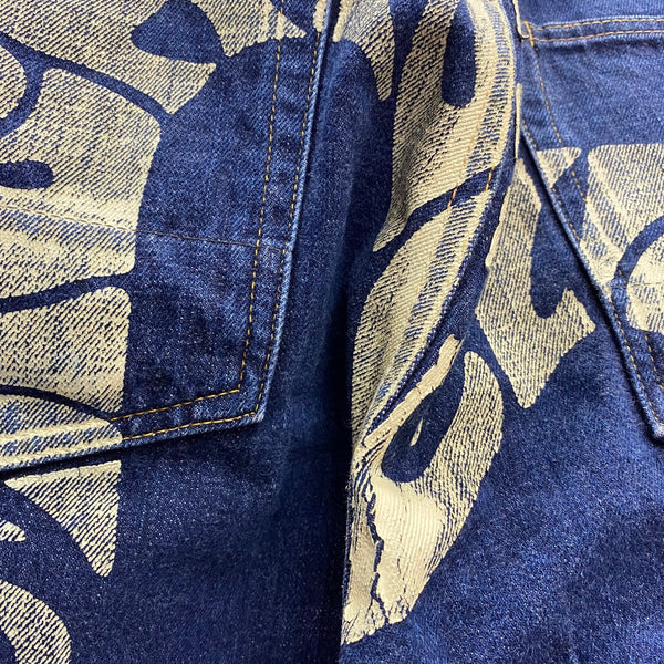 エヴィス EVISU lot.2001 No.2 ビッグカモメ 赤耳 デニム ブルー 201MB-1060