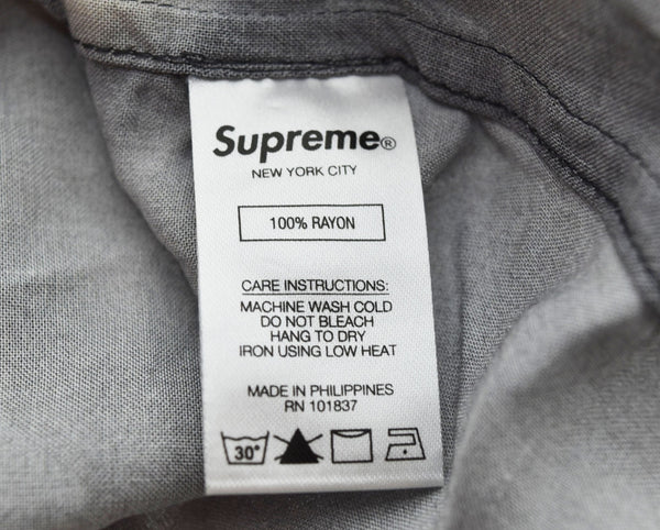 シュプリーム SUPREME 20AW Penguins Rayon Shirt ペンギン レーヨン 半袖シャツ ハワイアン アロハシャツ 黒 半袖シャツ ブラック Lサイズ 103MT-2114