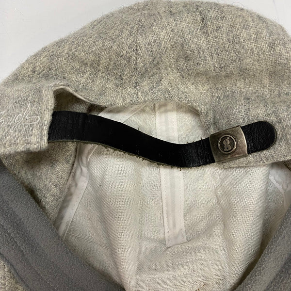 【中古】グッドイナフ Goodenough 90s GEロゴ ウール キャップ 帽子 メンズ帽子 キャップ グレー 201goods-725