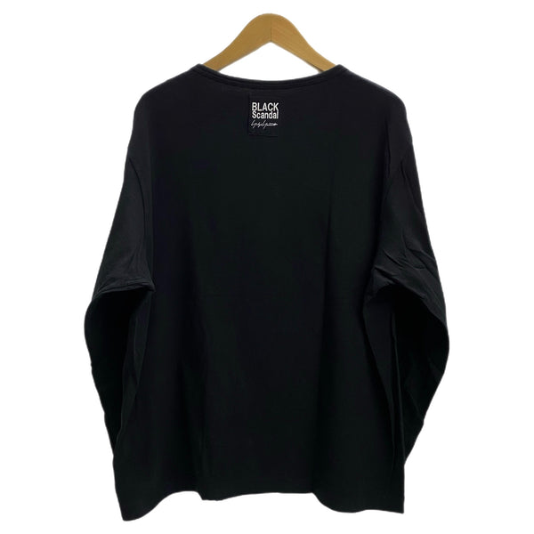 ブラックスキャンダルヨウジヤマモト BLACK Scandal Yohji Yamamoto BS 落書きPT LS NN-T37-097 ロンT ブラック 2サイズ 201MT-3942