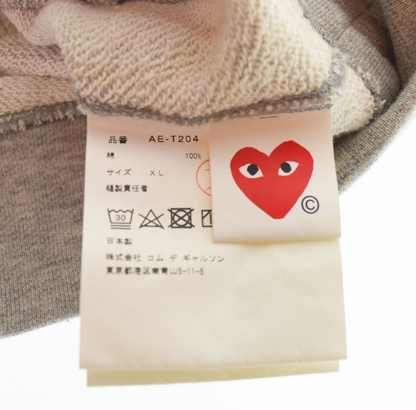 プレイ コムデギャルソン PLAY COMME des GARCONS THE NORTH FACE スウェット プルオーバー パーカ グレー AE-T204 パーカ グレー LLサイズ 103MT-2178