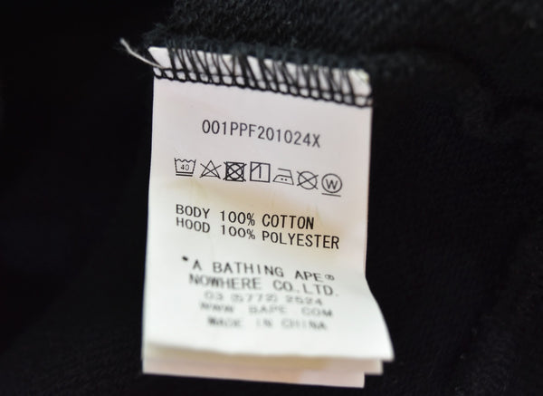 ア ベイシング エイプ A BATHING APE ベイプ BAPE 20AW シャークパーカー 黒 001PPF201024X パーカ ブラック LLサイズ 103MT-2324