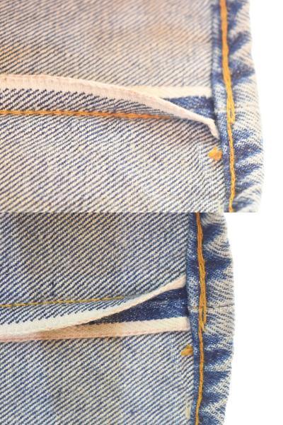 リーバイス Levi's 70s 501 66後期 ボタン裏6 赤耳 70's チェーン セルビッジ デニム ブルー 35/33 103MB-554