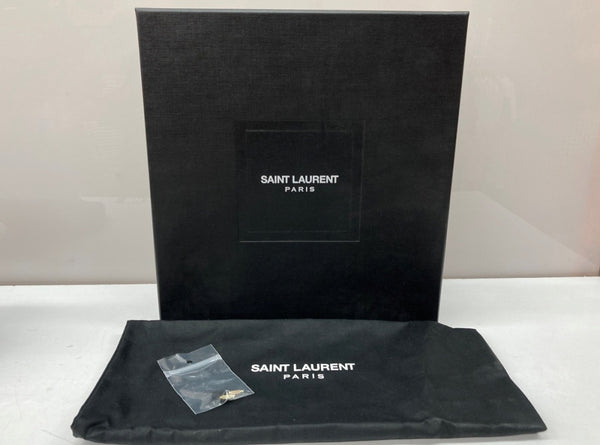 サンローラン Saint Laurent ポインテッドトゥ パテントブーツ レースアップ ヒール レザー BLACK 黒 351930 レディース靴 ブーツ その他 ブラック SIZE36 1/2 104S-715
