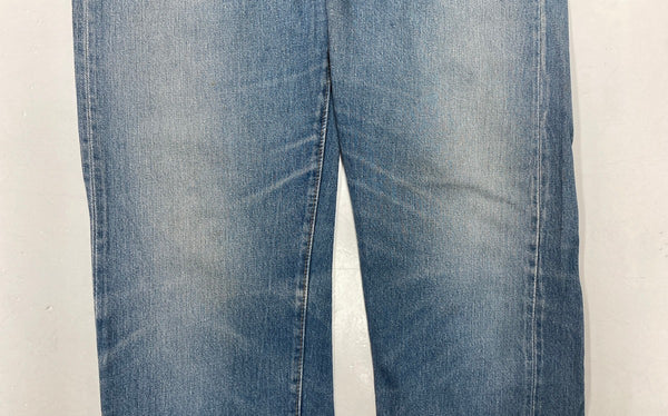 リーバイス Levi's 501 66後期 赤耳 70s 80s Vintage ヴィンテージ ジーンズ デニムパンツ ジーパン ボタン裏6 青 無地 デニム ブルー W32 L36 104MB-181
