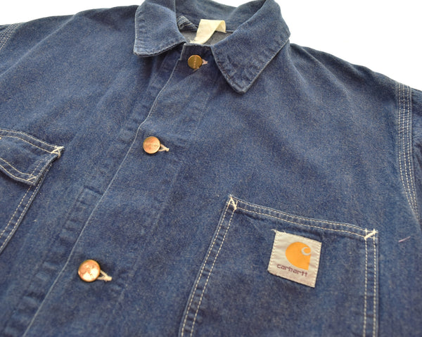カーハート Carhartt 90'S チョアコートデニム カバーオール USA ジャケット ブルー 103MT-3368