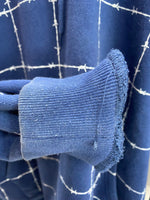 ボット BoTT 有刺鉄線柄 フーディー 223BoTT16-H パーカ ブルー Mサイズ 201MT-3825