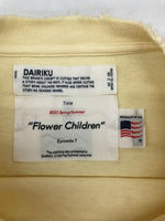 ダイリク DAIRIKU 21SS PEACE Vintage Long Sleeve Tee ピース ヴィンテージ ロングスリーブ Tシャツヴィンテージ加工 長袖 黄 21SS C-5 ロンT 刺繍 イエロー フリーサイズ 104MT-1087