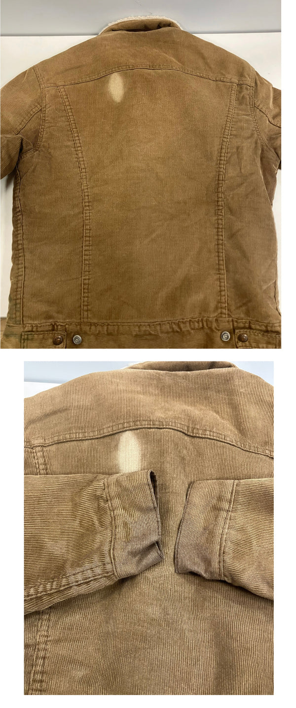 リーバイス Levi's 80’s 80年代 白タブ コーデュロイ コーズ ボア トラッカージャケット スナップボタン VINTAGE ヴィンテージ MADE IN USA アメリカ製 704121-1529 38 ジャケット ブラウン 101MT-4764