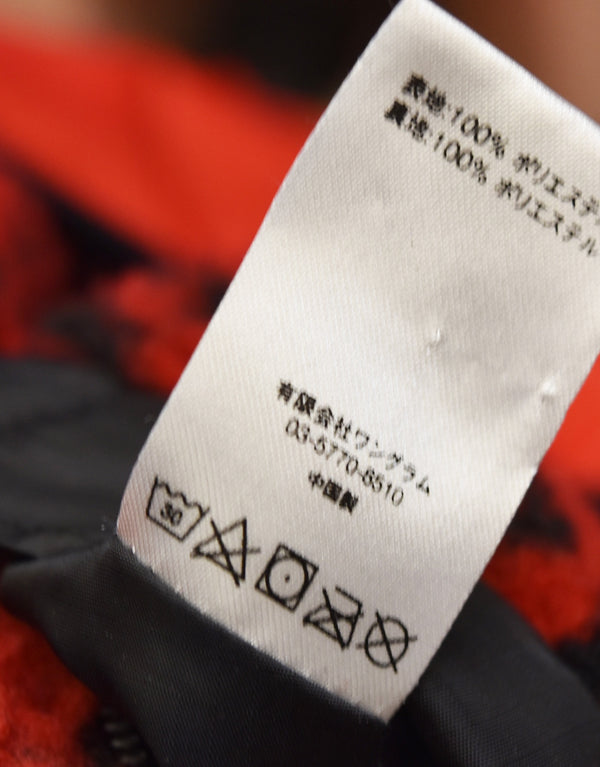シュプリーム SUPREME 17AW Leopard Fleece Reversible Jacket レオパードフリース リバーシブルジャケット ジャケット レッド Sサイズ 103MT-3096