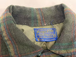 ペンドルトン PENDLETON 60's 60年代 WOOL ウール チェックシャツ ボードシャツ ネルシャツ 開襟 オープンカラー ボックス vintage ヴィンテージ 長袖シャツ グリーン Mサイズ 101MT-4125