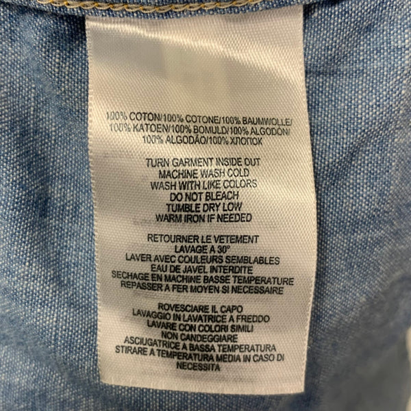 ダブルアールエル RRL デニムシャツ 長袖シャツ ブルー Sサイズ 201MT-4665