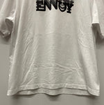 エンノイ ENNOY Electric Logo Gradation tee SS23BRENCT07NTL Tシャツ ホワイト Lサイズ