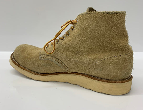 【曜日割引対象外】 レッドウィング RED WING 90's USA製 半円犬タグ Irish Setter ラウンドトゥ メンズ靴 ブーツ その他 ベージュ 8Eサイズ 26.5cm 201-shoes1090 VB