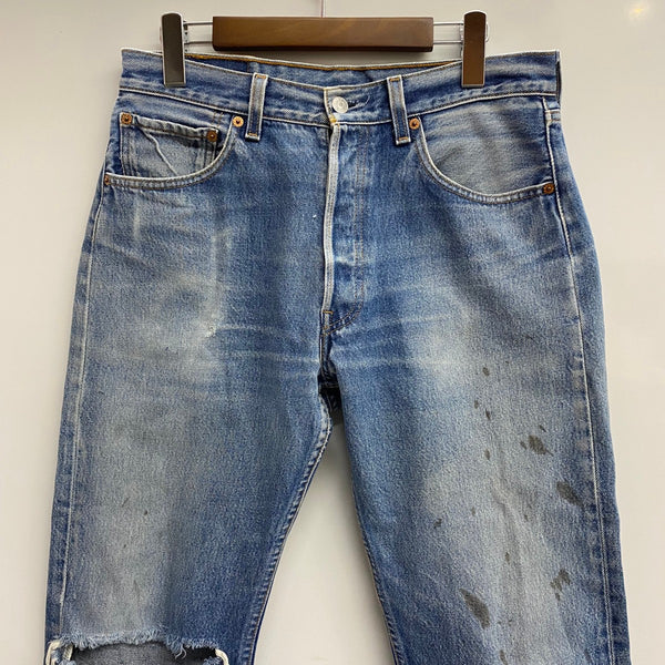 【曜日割引対象外】 リーバイス Levi's 501 00's 00年製 USA製 バレンシア デニム ブルー W33 L36サイズ 201MB-1196 VB